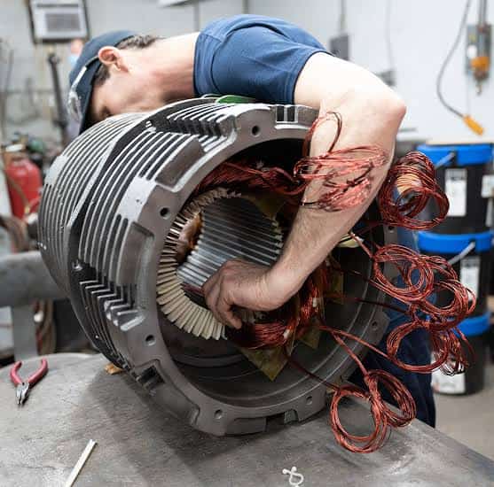 Electric Induction Motor Rewinding & Overhaul